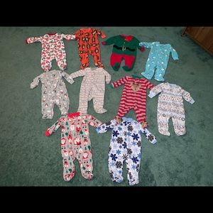 6 month Christmas/Winter Jammies Lot
